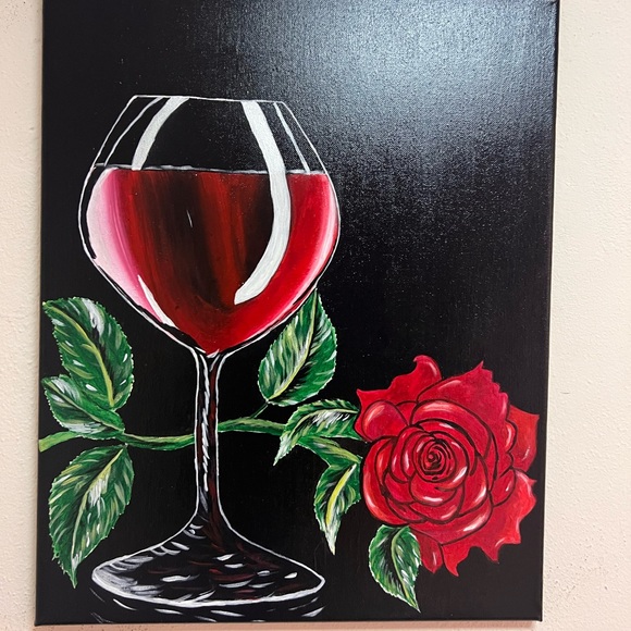 Painting Red champagne - Picture 3 of 3